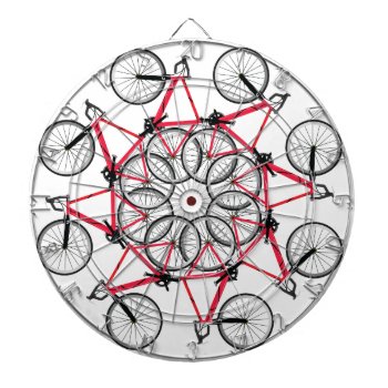 Bicycle Cycle Dart Board by OblivionHead at Zazzle