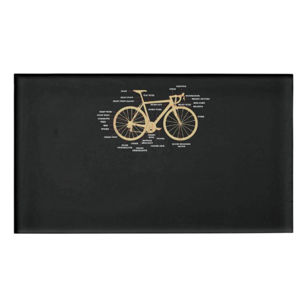 Gold bike parts top