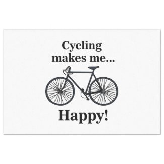 Bicycle Cycling Bicycling Cyclist Birthday Tissue Paper