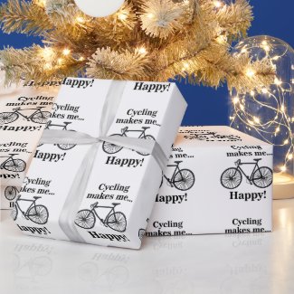 Bicycle Cycling Bicycling Cyclist Birthday Wrapping Paper