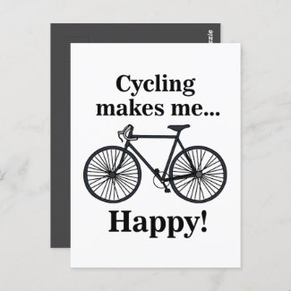 Bicycle Cycling Biking Cyclist Postcard