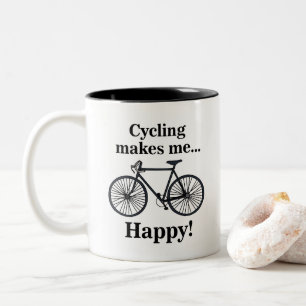 Bicycle Cycling Biking Cyclist Two-Tone Coffee Mug