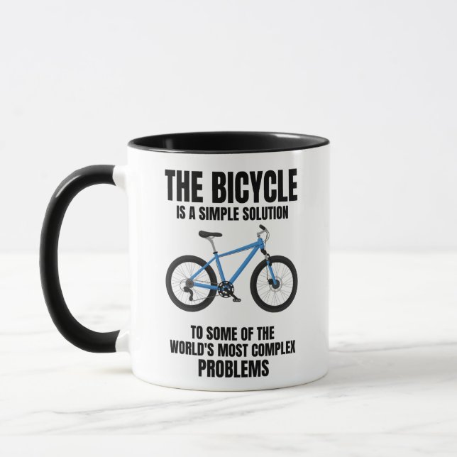 Bicycle Cycling Cyclist Lover Cycle Instructor Mug (Left)