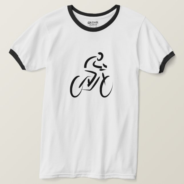 Bicycle Cycling Design T-Shirt (Design Front)