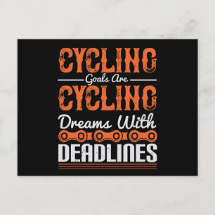 Bicycle -Cycling dreams with deadlines Postcard