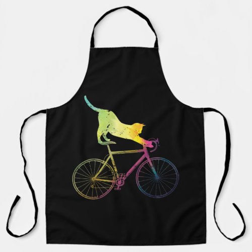 Bicycle Cycling Funny Cat Bicycle Apron