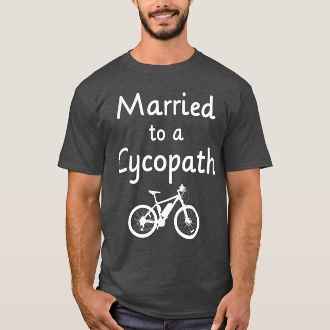 Bicycle Cyclist  Married Couple Cycling T-Shirt (Front)