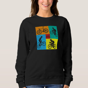 Bicycle Cyling Square Pattern Desinged Sweatshirt