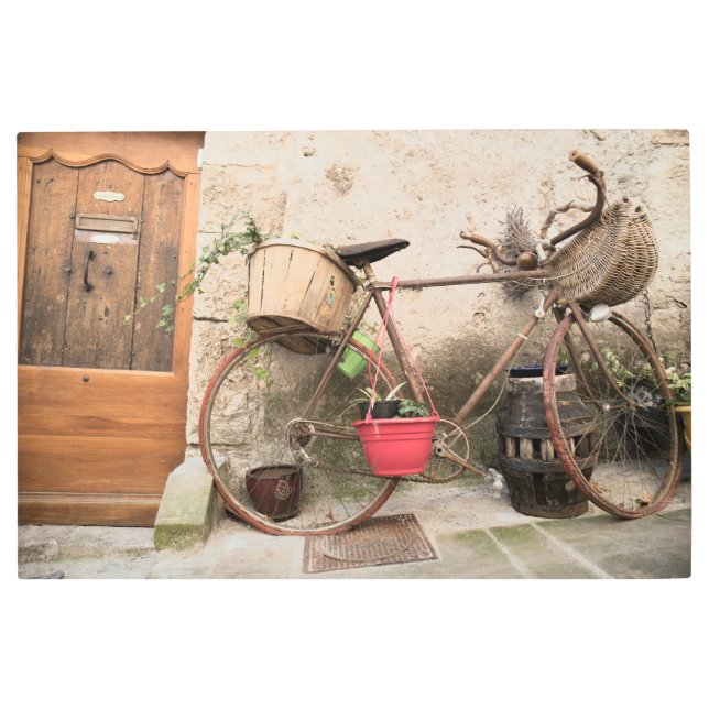 Bicycle Design Metal Wall Art (Front)