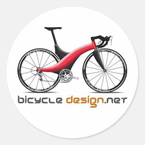 Bicycle Design round stickers