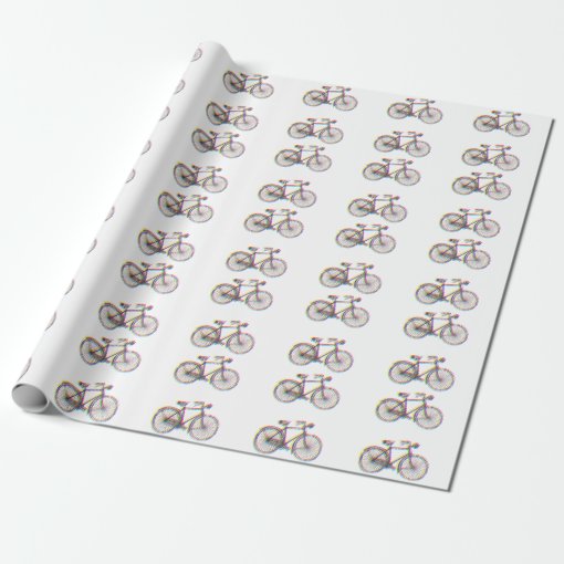 Bicycle design wrapping paper | Zazzle