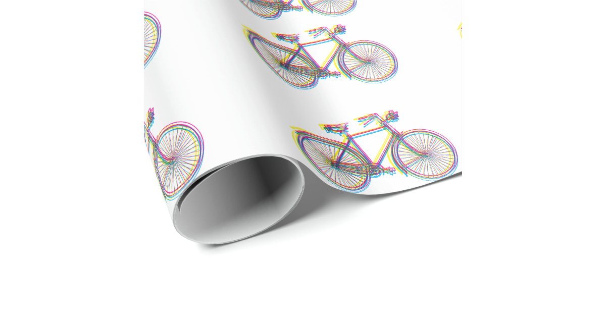 Bicycle design wrapping paper Zazzle