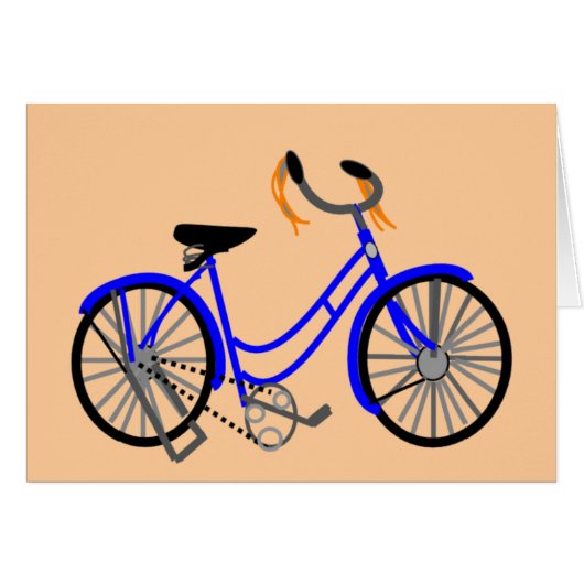 Bicycle Drawing, 1950's Style Cards (Front Horizontal)