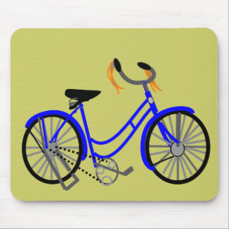 Bicycle Drawing, 1950's Style Mouse Pad