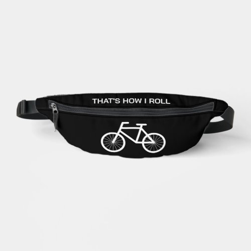 Bicycle fanny pack bag with belt for waist