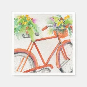 Bicycle Flower Box Napkins