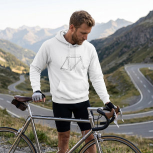 Bicycle Frame Geometry Diagram Hoodie