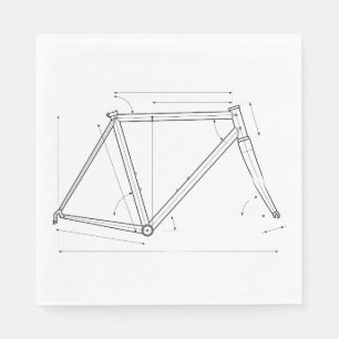 Bicycle Frame Geometry Diagram  Napkins