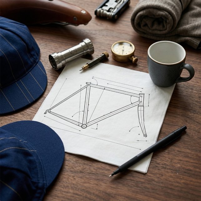 Bicycle Frame Geometry Diagram  Napkins (Creator Uploaded)