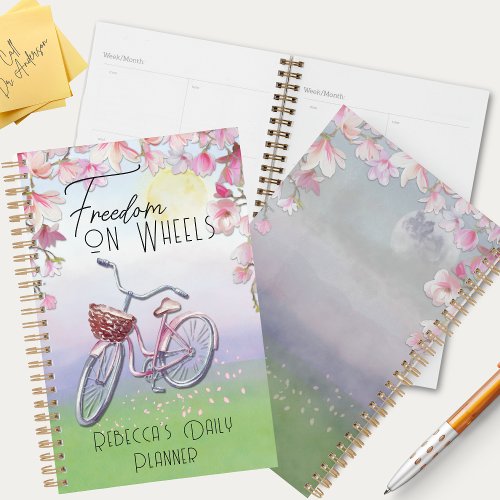Bicycle  Freedom on Wheels  Personalized Planner