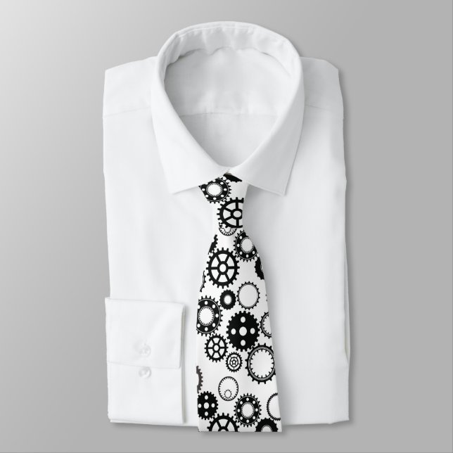 Bicycle Gear Chainring Neck Tie for Women & Men (Tied)