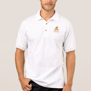 Vintage Retro Style Bikes Gift For Cycling Lovers' Men's Pique Polo Shirt