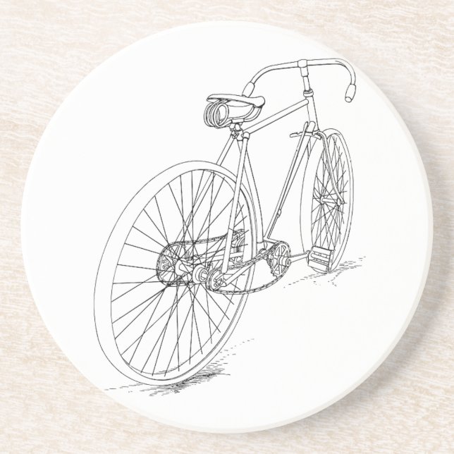 Bicycle Graphic Drink Coaster (Front)