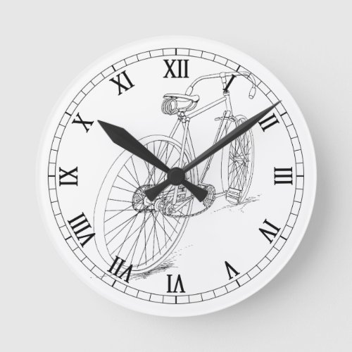 Bicycle Graphic Wall Clock