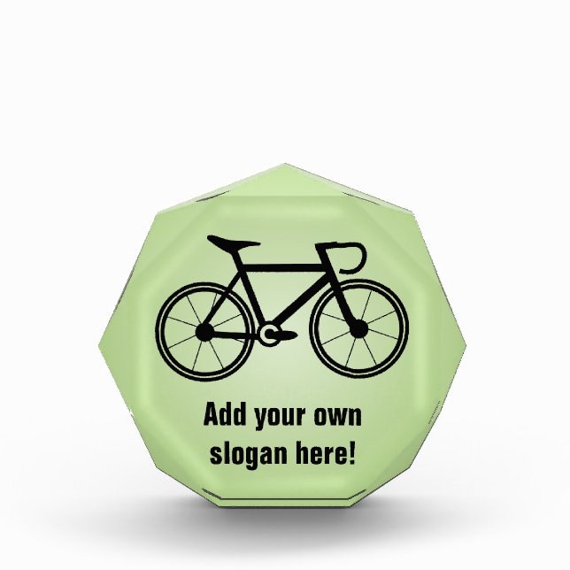Bicycle Graphic With Your Text - a Cycling Themed Award (Front)