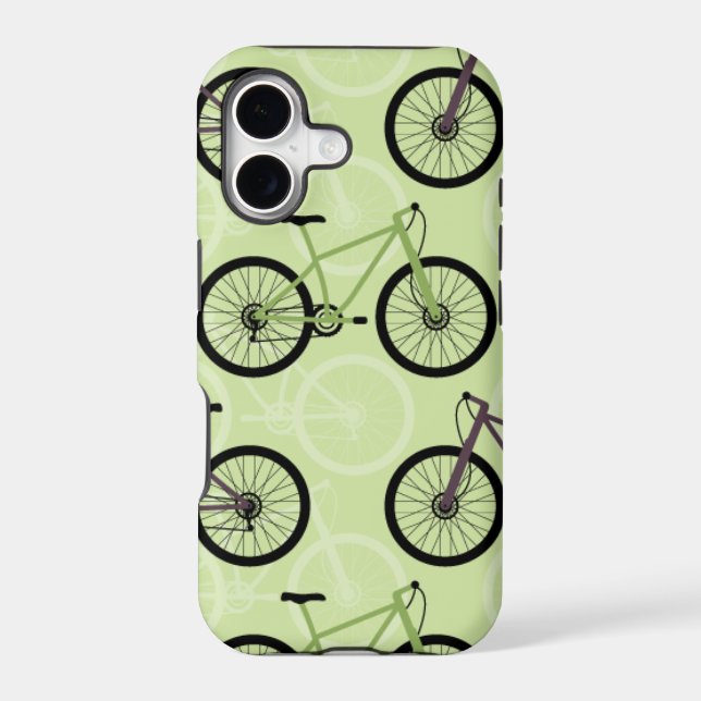 bicycle green iphone case (Back)