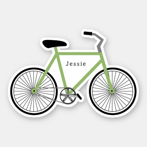Bicycle Green Sticker