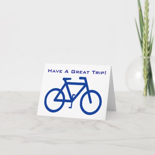 Bicycle Have A Great Bicycle Trip Holiday Card