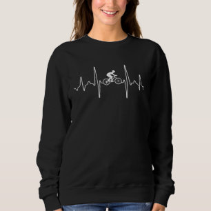 Bicycle Heartbeat Biker Cyclist Sweatshirt