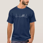 Bicycle Heartbeat T-shirt at Zazzle