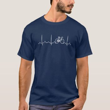 Bicycle Heartbeat T-shirt by sophiafashion at Zazzle