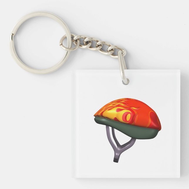 Bicycle Helmet Keychain (Front)
