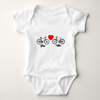 Bicycle I Love You Baby Bodysuit