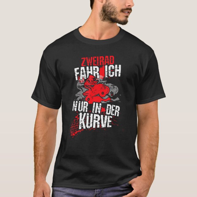 Bicycle, I Only Drive In The Curve, Quad Atv Motif T-Shirt (Front)