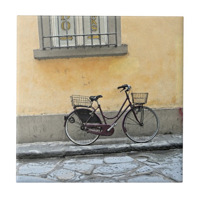 Bicycle in Florence Ceramic Tile