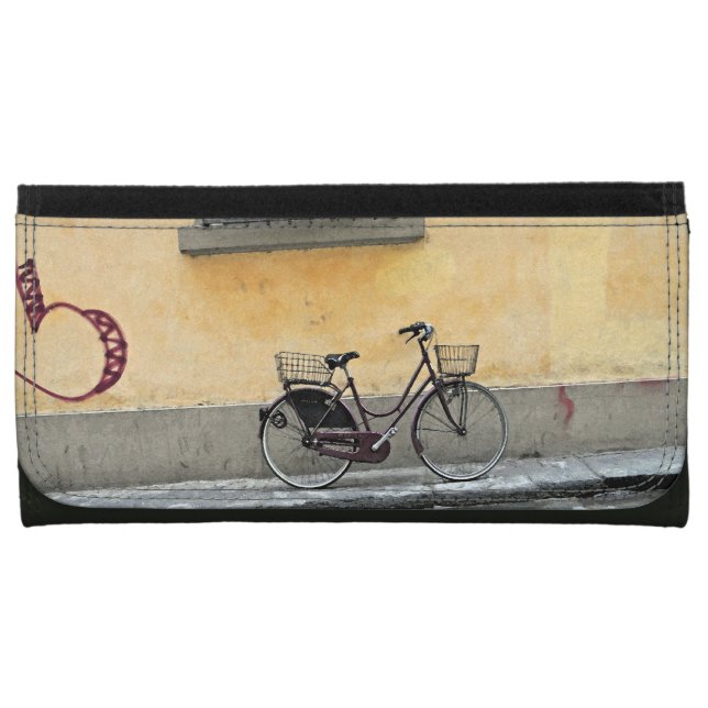 Bicycle in Florence Leather Wallet For Women (Front)