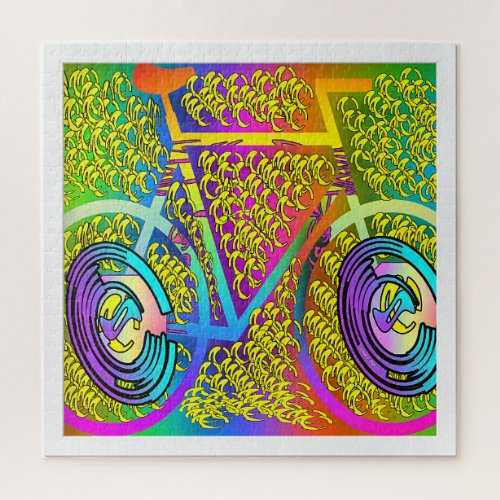 BICYCLE IN LIVING COLOR JIGSAW PUZZLE