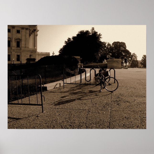 Bicycle in Washington Poster (Front)