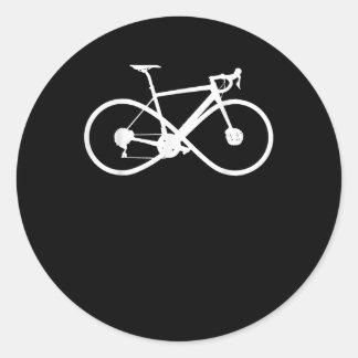 Bicycle Infinity Road Bike Racing Cycling Cyclist Classic Round Sticker