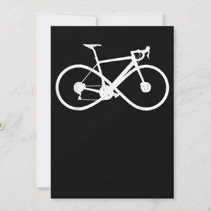 Bicycle Infinity Road Bike Racing Cycling Cyclist Note Card