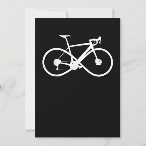 Bicycle Infinity Road Bike Racing Cycling Cyclist Thank You Card