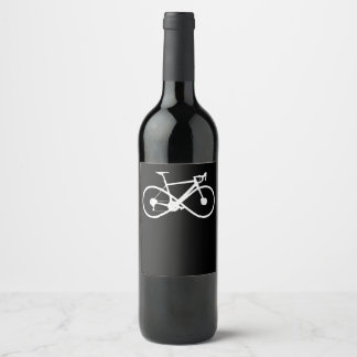 Bicycle Infinity Road Bike Racing Cycling Cyclist Wine Label
