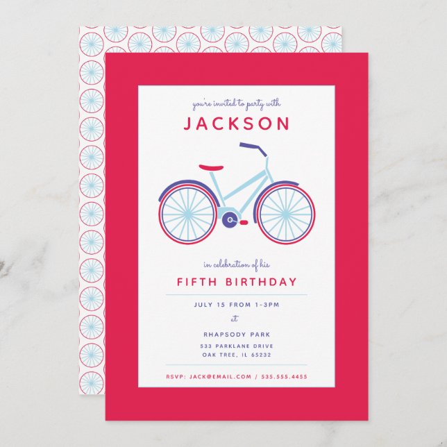 Bicycle Invitation (Front/Back)
