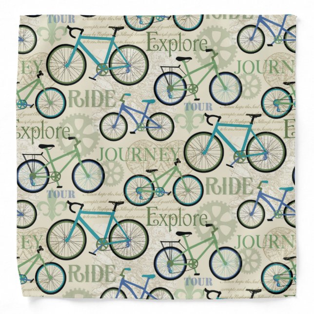 Bicycle Journey  Bandana (Front)