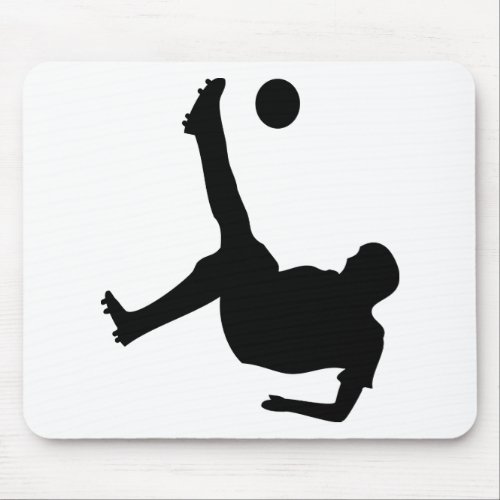 bicycle kick soccer player mouse pad