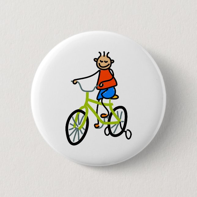 Bicycle Kid Button (Front)